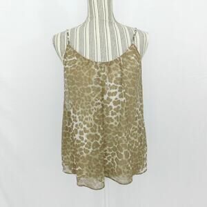Aqua Women's Sleeveless Top Animal Print Size Small